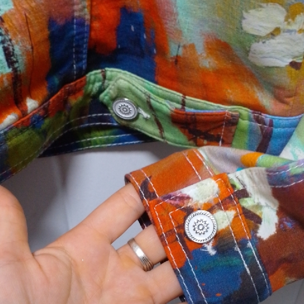 Vibrant Multicolor Art By Dolcezza Jacket - Picture 8 of 8